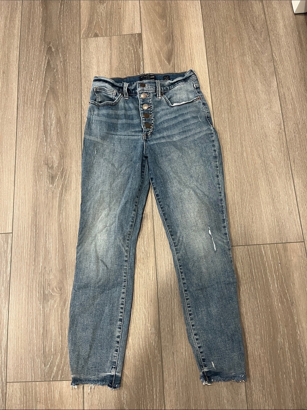 Lucky Brand High Rise Crop Bridgette 4/27 ButtonFly